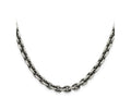 FJC Finejewelers 925 Sterling Silver Cable Antiqued Elongated Open Link Chain 22 Inches x 5.6 mm