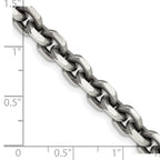 FJC Finejewelers 925 Sterling Silver Cable Antiqued Elongated Open Link Bracelet Chain 8.5 Inches x 5.6 mm