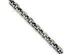 FJC Finejewelers 925 Sterling Silver Cable Antiqued Bright Cut Elongated Open Link Bracelet Chain 8.5 Inches x 8.6 mm