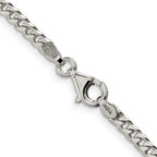 FJC Finejewelers 925 Sterling Silver Polished Curb Chain 20 Inches x 3.15 mm