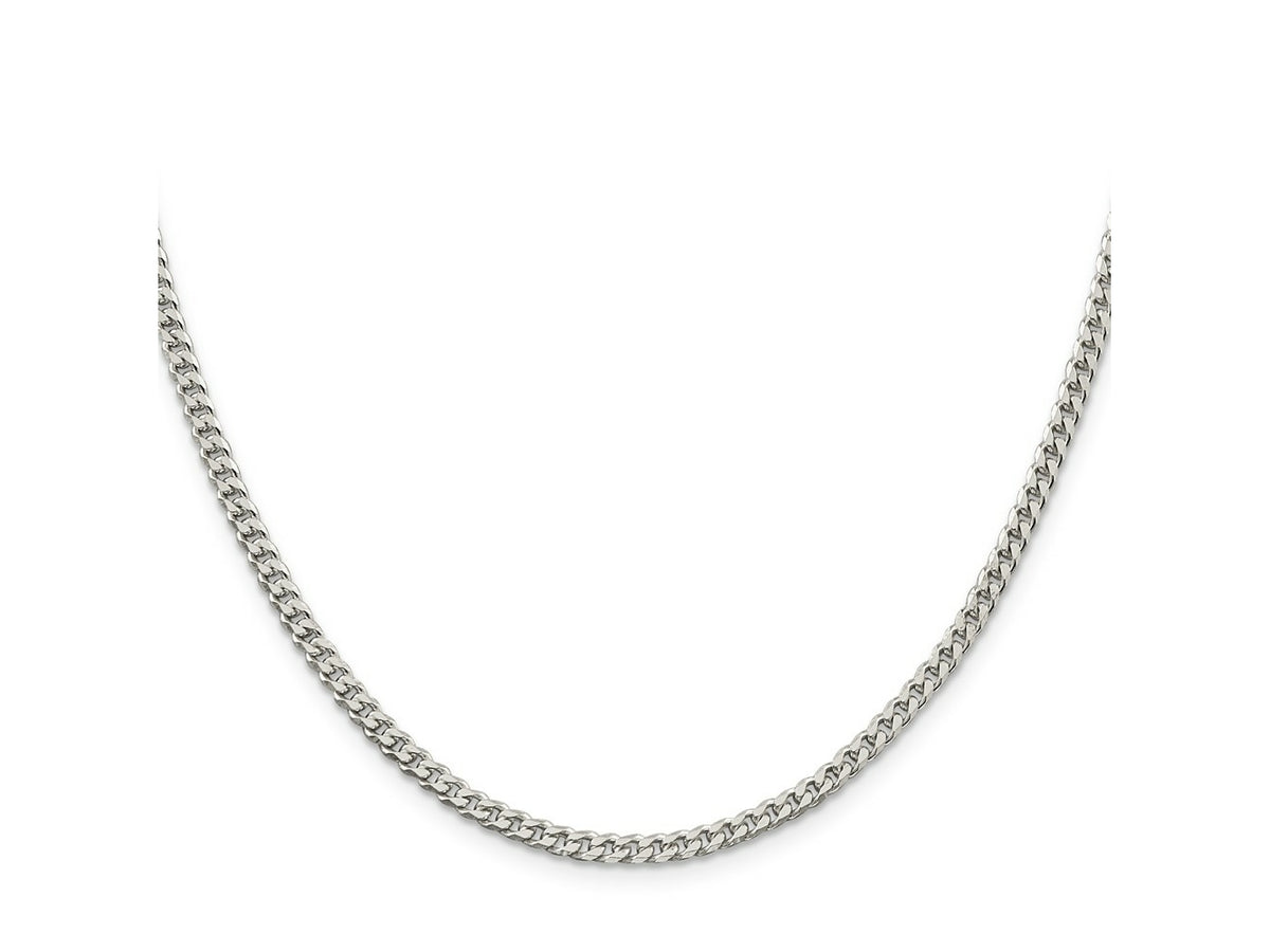 FJC Finejewelers 925 Sterling Silver Polished Curb Chain 20 Inches x 3.15 mm