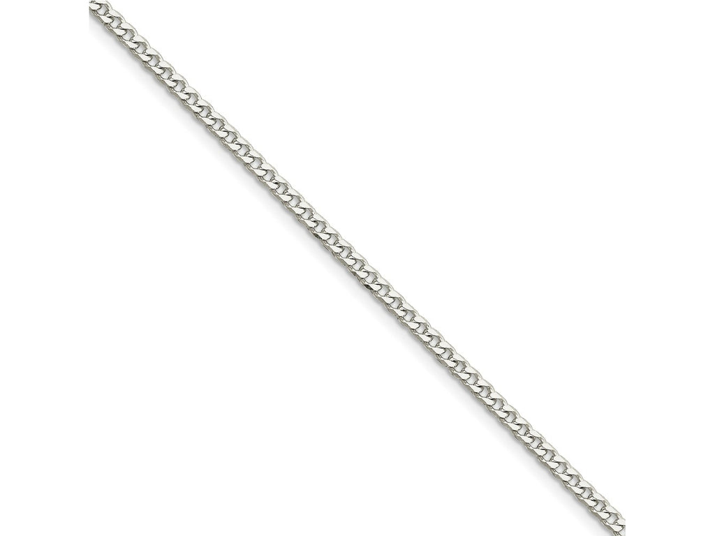 FJC Finejewelers 925 Sterling Silver Polished Curb Bracelet Chain 7 Inches x 3.15 mm