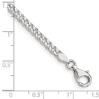 FJC Finejewelers 925 Sterling Silver Polished Curb Bracelet Chain 8 Inches x 3.15 mm