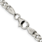 FJC Finejewelers 925 Sterling Silver Polished Curb Bracelet Chain 7 Inches x 5 mm