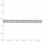 FJC Finejewelers 925 Sterling Silver Polished Curb Bracelet Chain 7 Inches x 5 mm