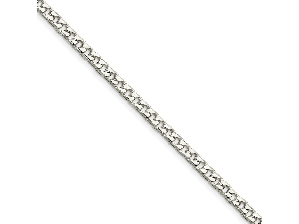 FJC Finejewelers 925 Sterling Silver Polished Curb Bracelet Chain 7 Inches x 5 mm