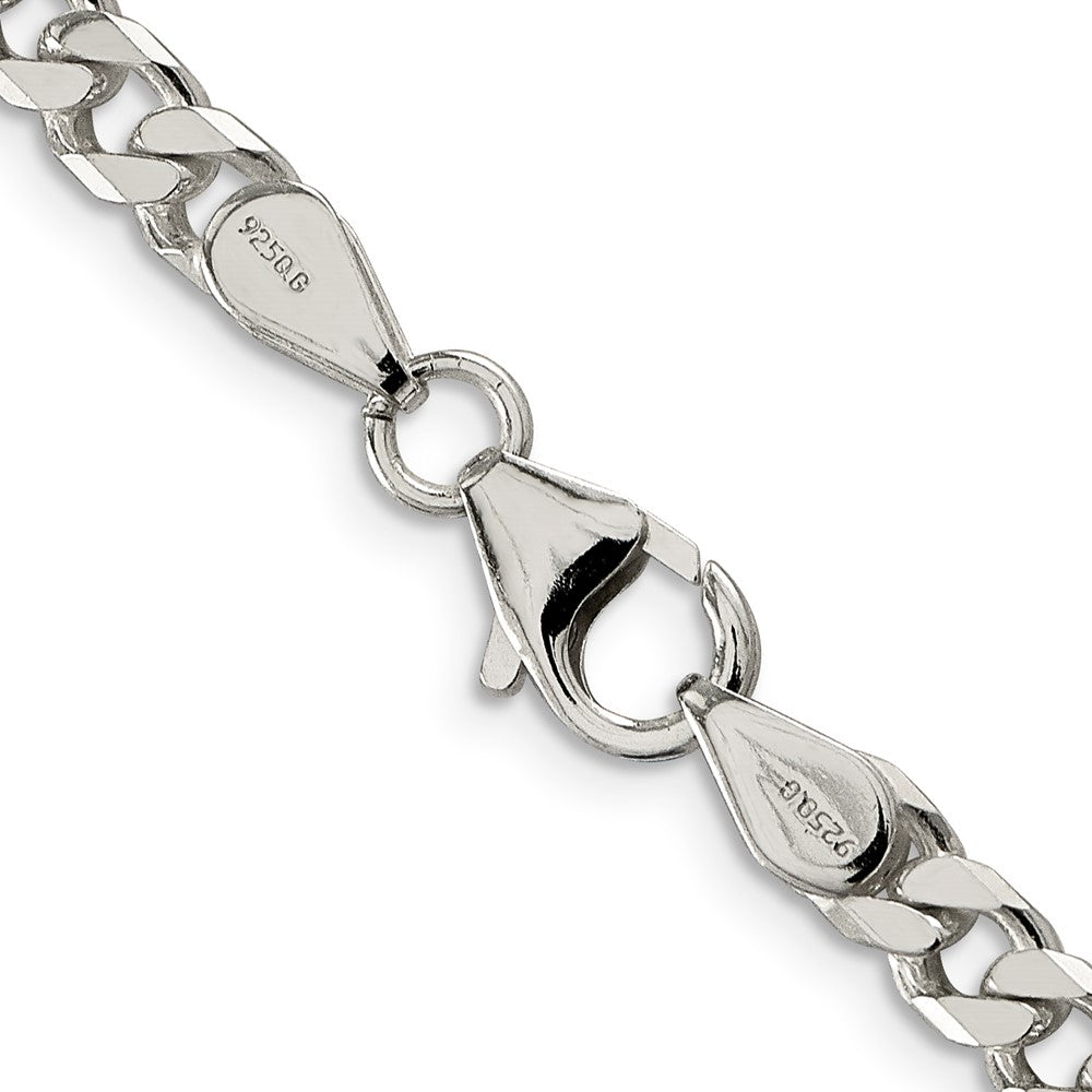 FJC Finejewelers 925 Sterling Silver Polished Curb Bracelet Chain 8 Inches x 5 mm