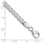 FJC Finejewelers 925 Sterling Silver Polished Curb Bracelet Chain 8 Inches x 5 mm