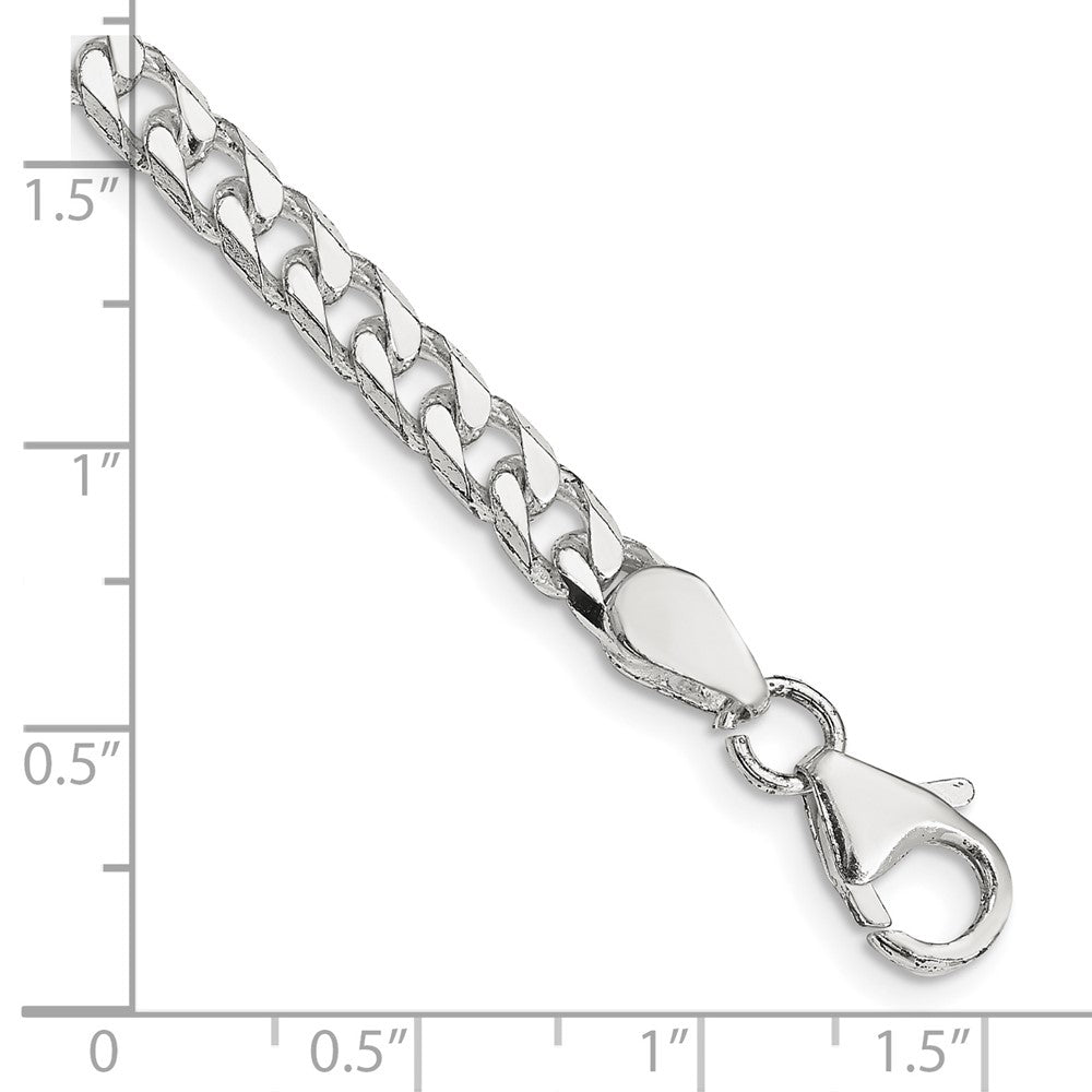 FJC Finejewelers 925 Sterling Silver Polished Curb Bracelet Chain 8 Inches x 5 mm