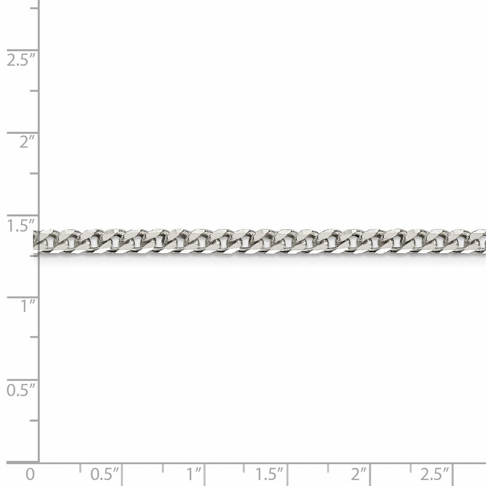 FJC Finejewelers 925 Sterling Silver Polished Curb Chain 24 Inches x 3.5 mm