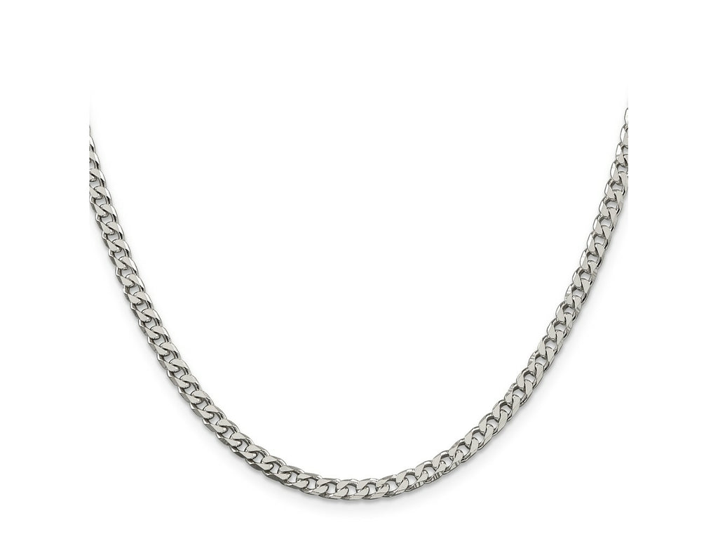 FJC Finejewelers 925 Sterling Silver Polished Curb Chain 28 Inches x 3.5 mm