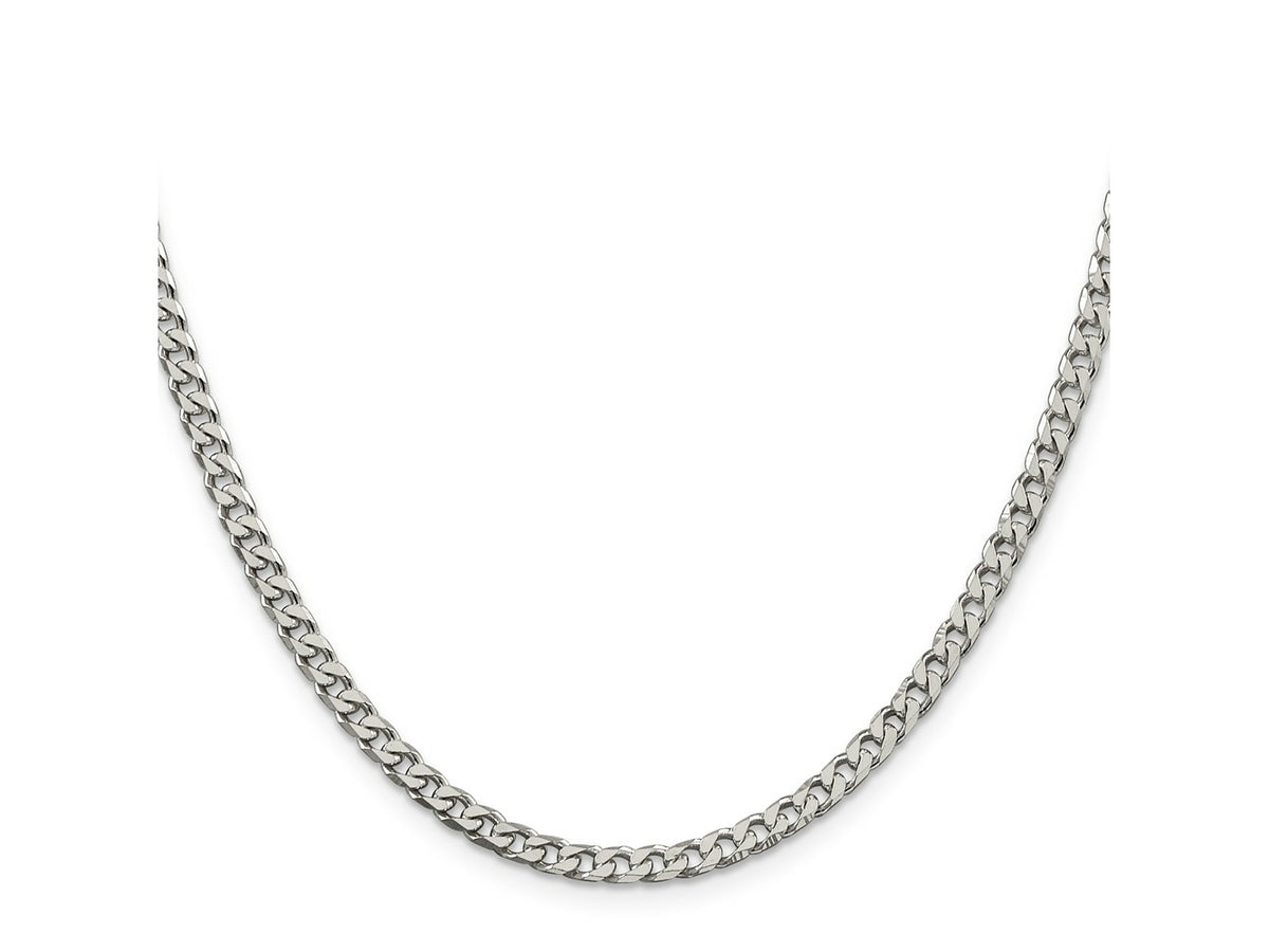 FJC Finejewelers 925 Sterling Silver Polished Curb Chain 28 Inches x 3.5 mm