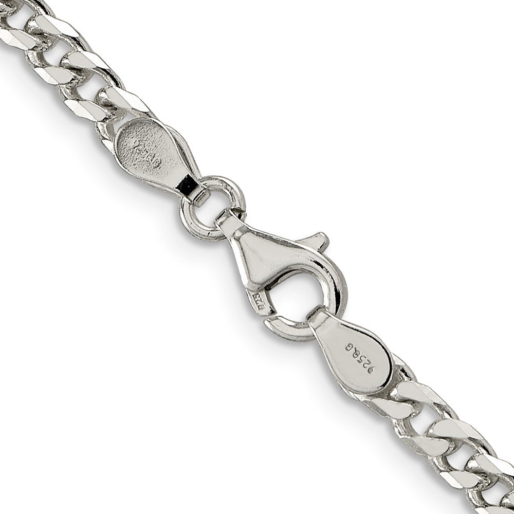 FJC Finejewelers 925 Sterling Silver Polished Curb Bracelet Chain 7 Inches x 3.5 mm