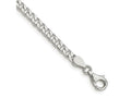 FJC Finejewelers 925 Sterling Silver Polished Curb Bracelet Chain 8 Inches x 3.5 mm