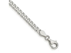 FJC Finejewelers 925 Sterling Silver Polished Curb Bracelet Chain 8 Inches x 3.5 mm