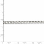 FJC Finejewelers 925 Sterling Silver 6 Side Bright Cut Flat Double Curb Chain 20 Inches x 4.25 mm