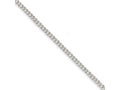 FJC Finejewelers 925 Sterling Silver 6 Side Bright Cut Flat Double Curb Bracelet Chain 7 Inches x 4.25 mm