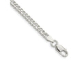 FJC Finejewelers 925 Sterling Silver 6 Side Bright Cut Flat Double Curb Bracelet Chain 8 Inches x 4.25 mm