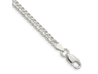 FJC Finejewelers 925 Sterling Silver 6 Side Bright Cut Flat Double Curb Bracelet Chain 8 Inches x 4.25 mm