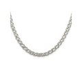 FJC Finejewelers 925 Sterling Silver 6 Side Bright Cut Flat Double Curb Chain 24 Inches x 5.25 mm