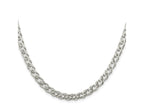 FJC Finejewelers 925 Sterling Silver 6 Side Bright Cut Flat Double Curb Chain 24 Inches x 5.25 mm