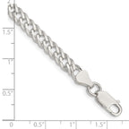 FJC Finejewelers 925 Sterling Silver 6 Side Bright Cut Flat Double Curb Bracelet Chain 8 Inches x 5.25 mm