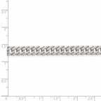 FJC Finejewelers 925 Sterling Silver 6 Side Bright Cut Flat Double Curb Bracelet Chain 7 Inches x 6.25 mm