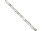 FJC Finejewelers 925 Sterling Silver 6 Side Bright Cut Flat Double Curb Bracelet Chain 7 Inches x 6.25 mm