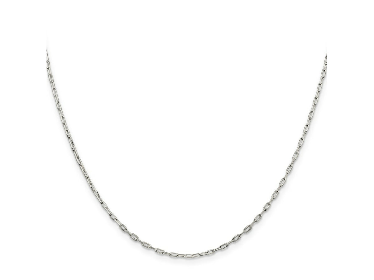 FJC Finejewelers 925 Sterling Silver Cable Elongated Open Link Chain 30 Inches x 1.75 mm
