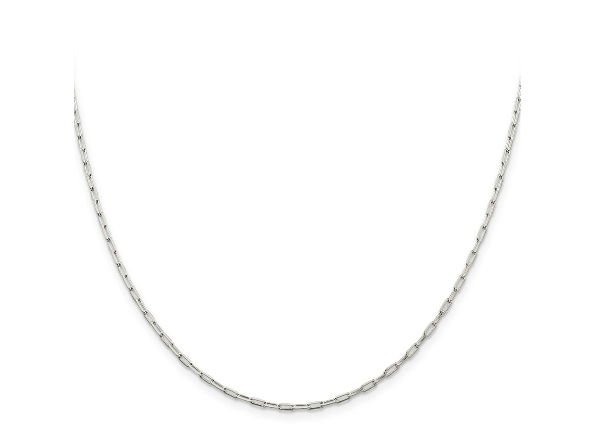 FJC Finejewelers 925 Sterling Silver Cable Elongated Open Link Chain 22 Inches x 2 mm