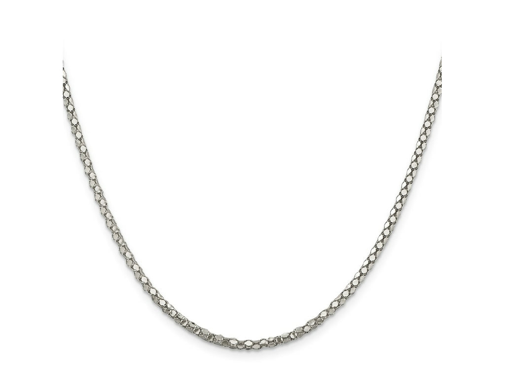 FJC Finejewelers 925 Sterling Silver Other Chain Popcorn Chain 20 Inches x 2.5 mm