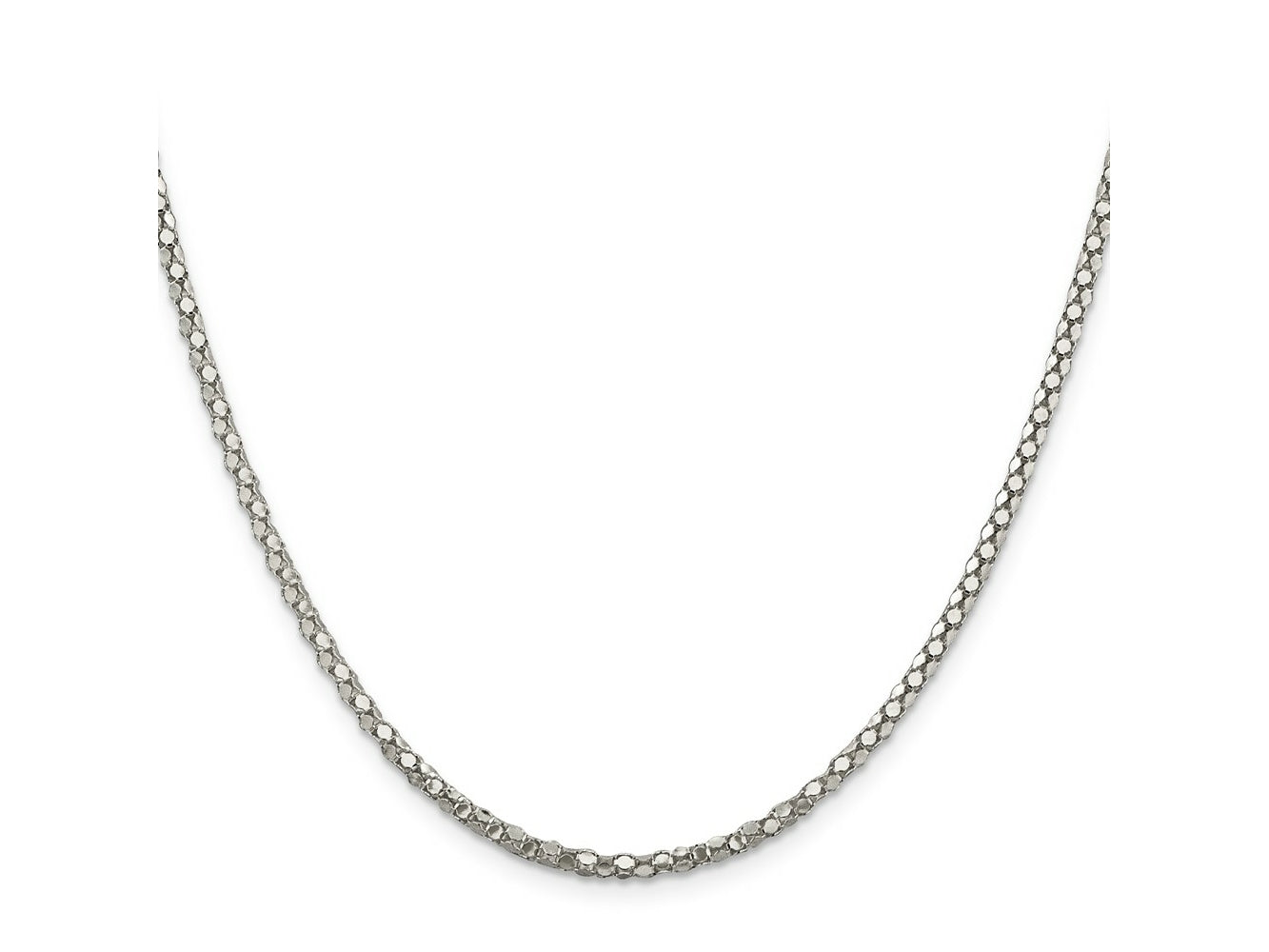 FJC Finejewelers 925 Sterling Silver Other Chain Popcorn Chain 20 Inches x 2.5 mm