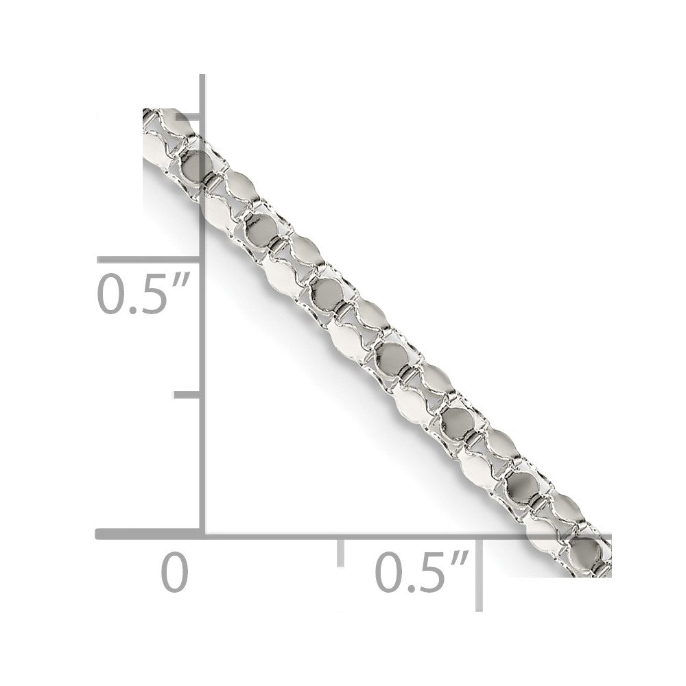 FJC Finejewelers 925 Sterling Silver Other Chain Popcorn Chain 24 Inches x 2.5 mm