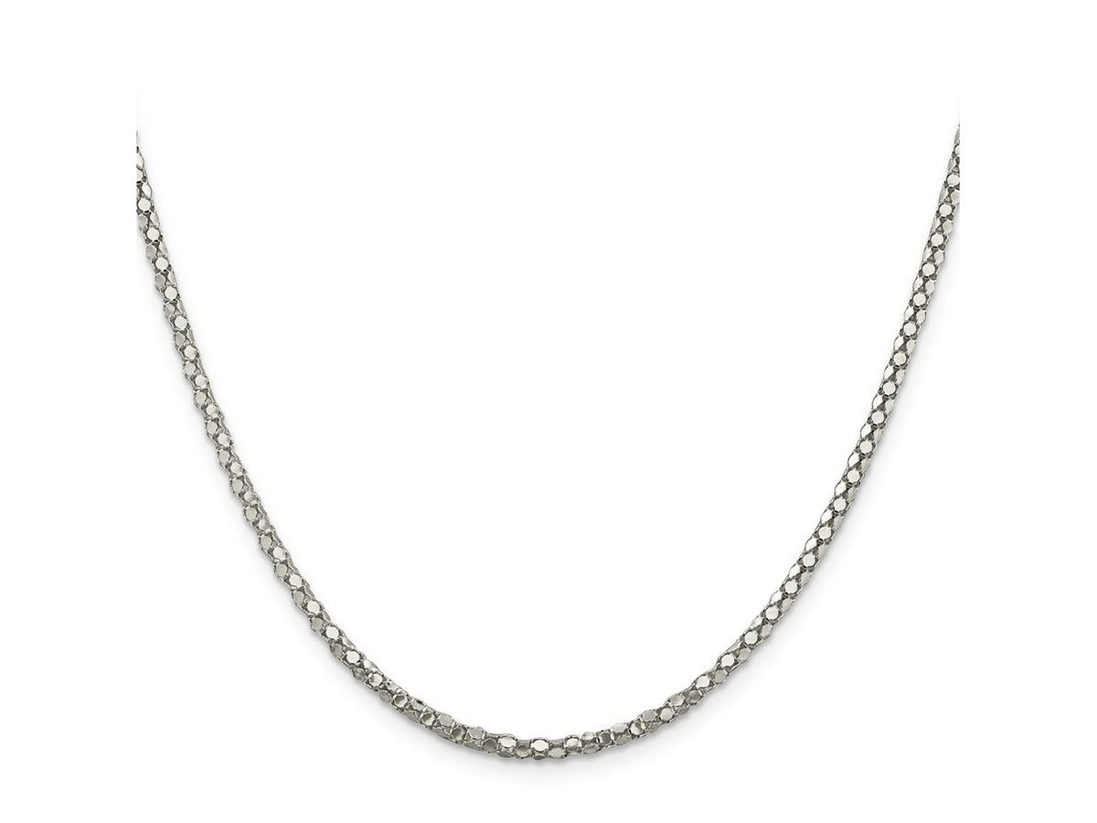 FJC Finejewelers 925 Sterling Silver Other Chain Popcorn Chain 30 Inches x 2.5 mm