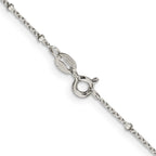 FJC Finejewelers 925 Sterling Silver Rolo with Beads Chain 20 Inches x 1.25 mm