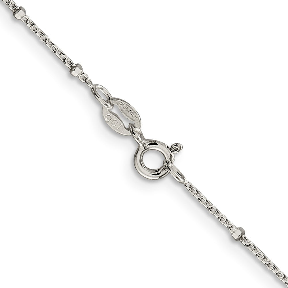 FJC Finejewelers 925 Sterling Silver Rolo with Beads Chain 24 Inches x 1.25 mm