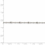 FJC Finejewelers 925 Sterling Silver Singapore with Beads Chain 14 Inches x 2.5 mm