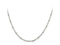 FJC Finejewelers 925 Sterling Silver Singapore with Beads Chain Anklet 9 Inches x 2.5 mm