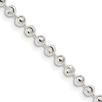 FJC Finejewelers 925 Sterling Silver Ball Fancy Beaded Chain 20 Inches x 3 mm