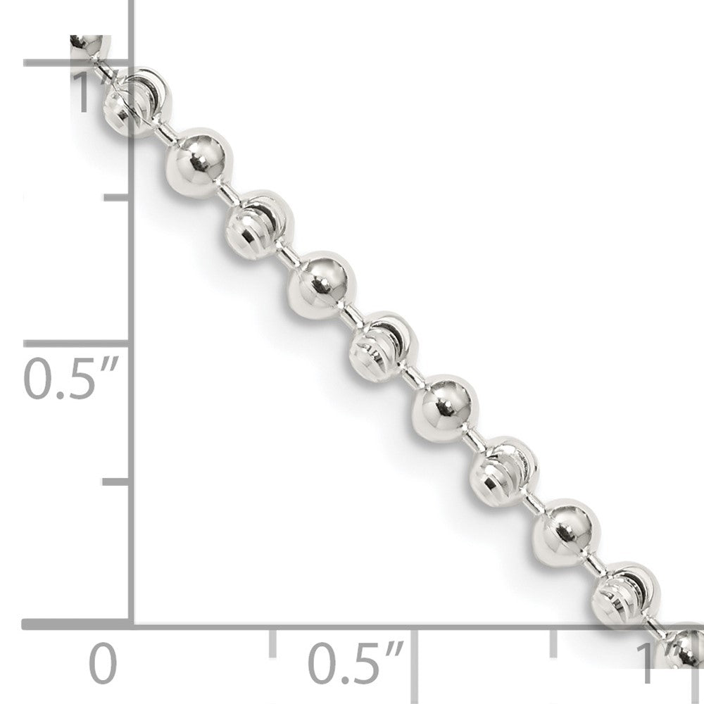 FJC Finejewelers 925 Sterling Silver Ball Fancy Beaded Chain 20 Inches x 3 mm