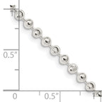 FJC Finejewelers 925 Sterling Silver Ball Fancy Beaded Chain 20 Inches x 3 mm