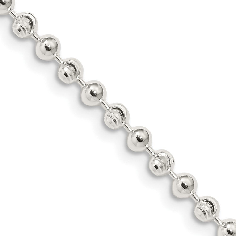 FJC Finejewelers 925 Sterling Silver Ball Fancy Beaded Chain 24 Inches x 3 mm