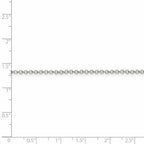 FJC Finejewelers 925 Sterling Silver Rolo Chain Anklet 9 Inches x 2 mm
