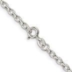 FJC Finejewelers 925 Sterling Silver Oval Fancy Rolo Chain 36 Inches x 2.75 mm