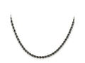 FJC Finejewelers 925 Sterling Silver Ruthenium-plated Rope Chain 26 Inches x 3 mm