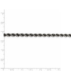 FJC Finejewelers 925 Sterling Silver Ruthenium-plated Rope Chain 26 Inches x 4 mm
