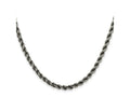 FJC Finejewelers 925 Sterling Silver Ruthenium-plated Rope Chain 26 Inches x 4 mm
