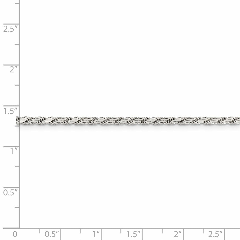 FJC Finejewelers 925 Sterling Silver Flat Rope Chain 22 Inches x 2.5 mm