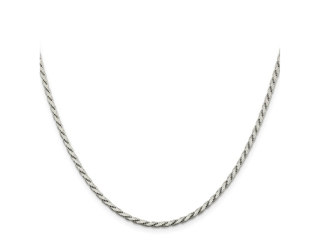 FJC Finejewelers 925 Sterling Silver Flat Rope Chain 22 Inches x 2.5 mm