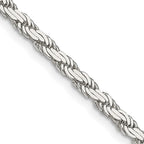 FJC Finejewelers 925 Sterling Silver Flat Rope Chain 22 Inches x 3.1 mm